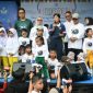 Menkomdigi Meutya Hafid (tengah kaus biru) dan Menteri PPPA Arifatul Choiri Fauzi (tengah kiri jibab putih), dalam acara Car Free Day di Jakarta (Humas komdigi)